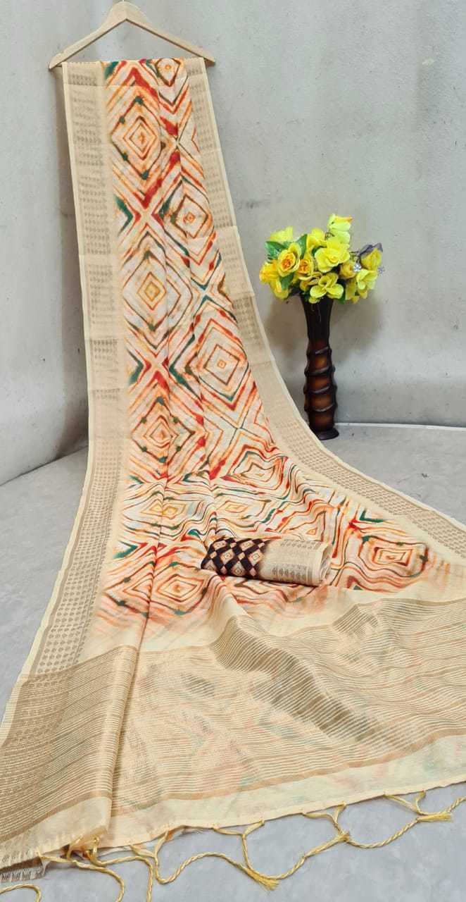 Party Wear Linen Saree