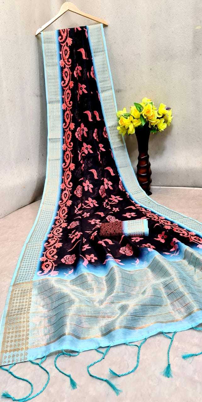 Party Wear Linen Saree