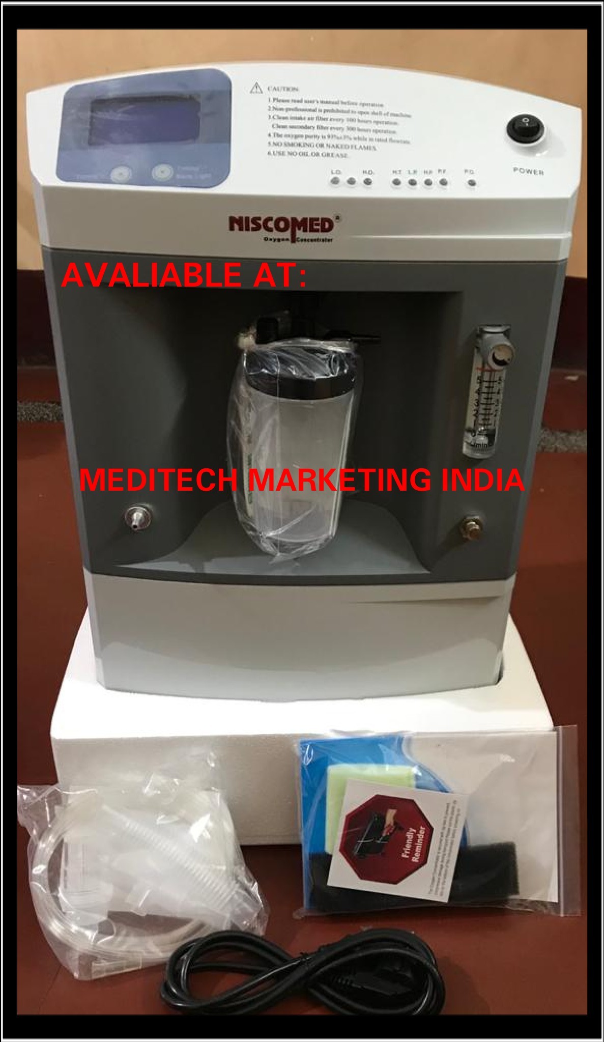 Oxygen Concentrator - Model Oc-101, 25 Kg Weight, White Color | Free Shipment On Bulk Purchase, Contract Manufacturing Service, Volume Purchase Discounts