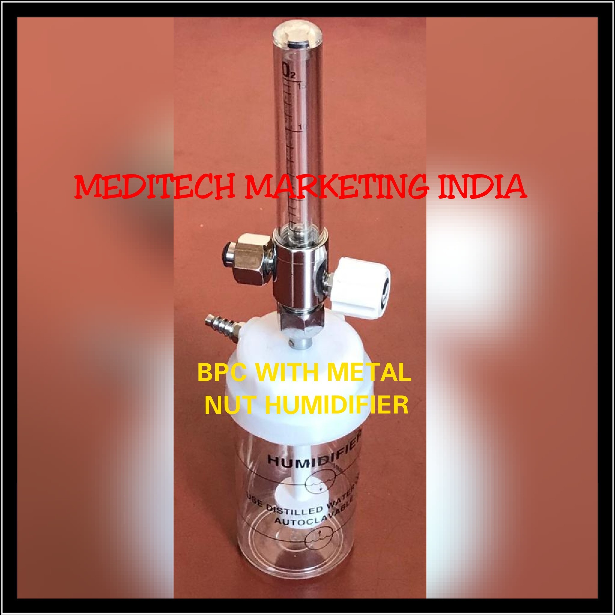 Bpc Flowmeter Set - Brass & Polycarbonate, 400g Weight | Back Pressure Compensated With Stainless Steel Flow Indicator, A 5% Calibration Accuracy