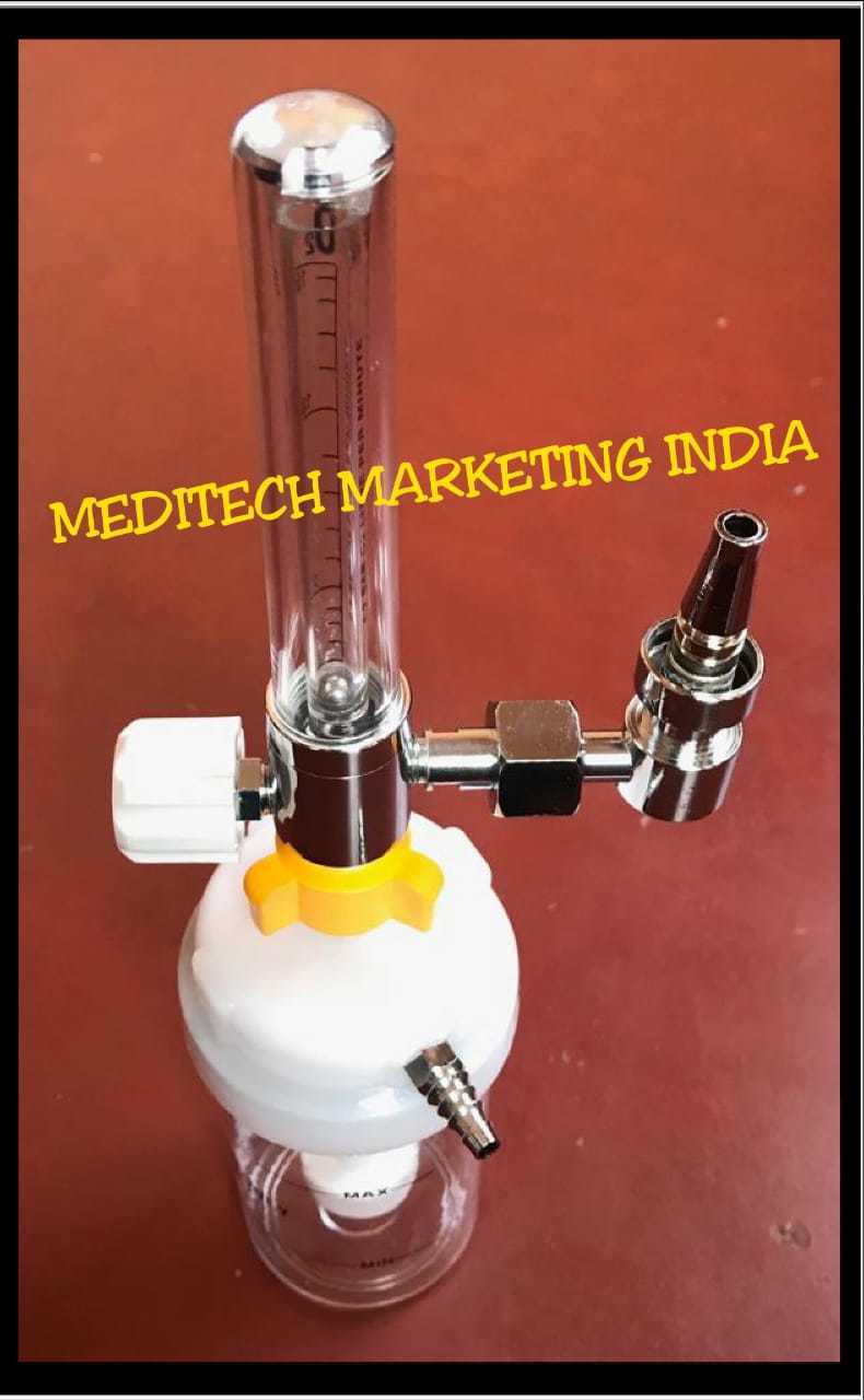 Bpc Flowmeter Set - Brass & Polycarbonate, 400g Weight | Back Pressure Compensated With Stainless Steel Flow Indicator, A 5% Calibration Accuracy