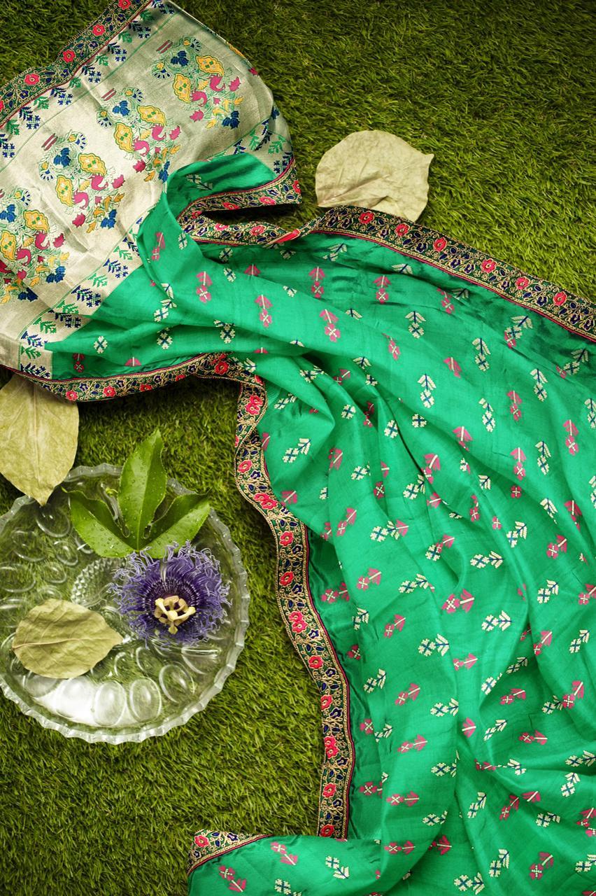 Fancy Saree - Kanjivaram Patola Fabric, Care: Dry Clean & Easy Wash | Ideal For Party Wear In Rainy, Spring, Summer, Winter Seasons