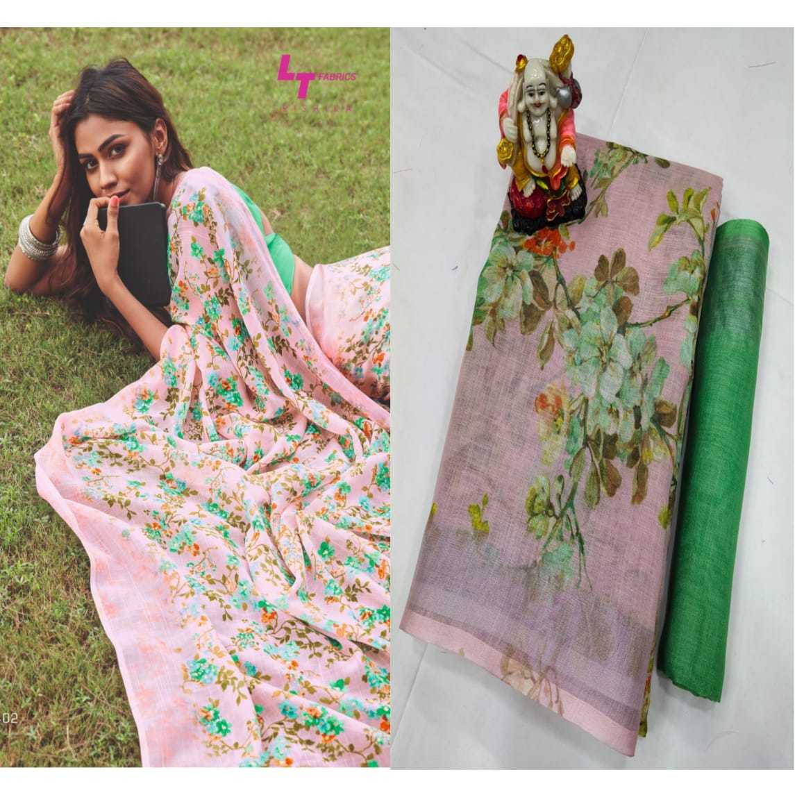 Party Wear Soft Linen Saree