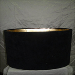 ब्लैक ड्रम शेप लैंप शेड