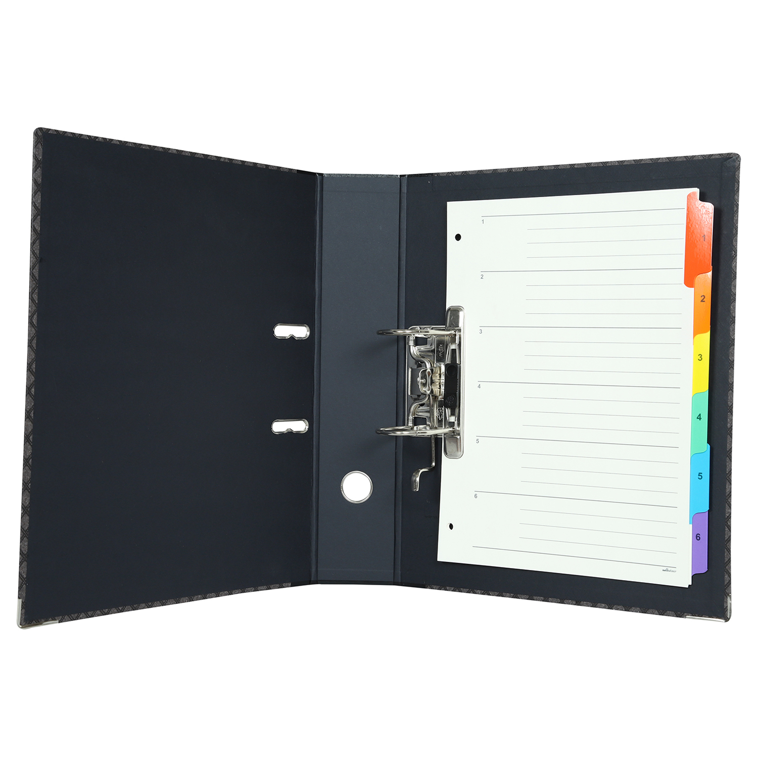Mahavir Premium - Foolscap Size - Lever Arch File 2 Hole (Grey And Maroon) Weight: 525 Each (Total 1050gm) Grams (G)