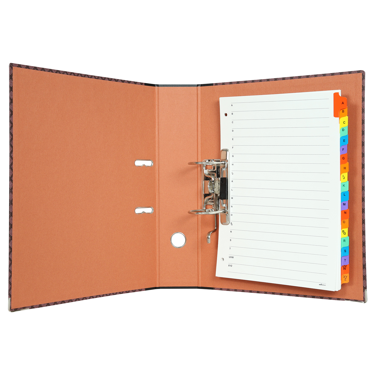 Mahavir Premium - Foolscap Size - Lever Arch File 2 Hole (Grey And Maroon) Weight: 525 Each (Total 1050gm) Grams (G)