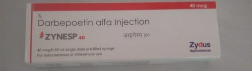 Zynesp 40 Darbepoetin Alfa इंजेक्शन शेल्फ लाइफ: 2 साल