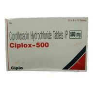  सिप्लॉक्स- 500 सिप्रोफ्लोक्सासिन हाइड्रोक्लोराइड टैबलेट 