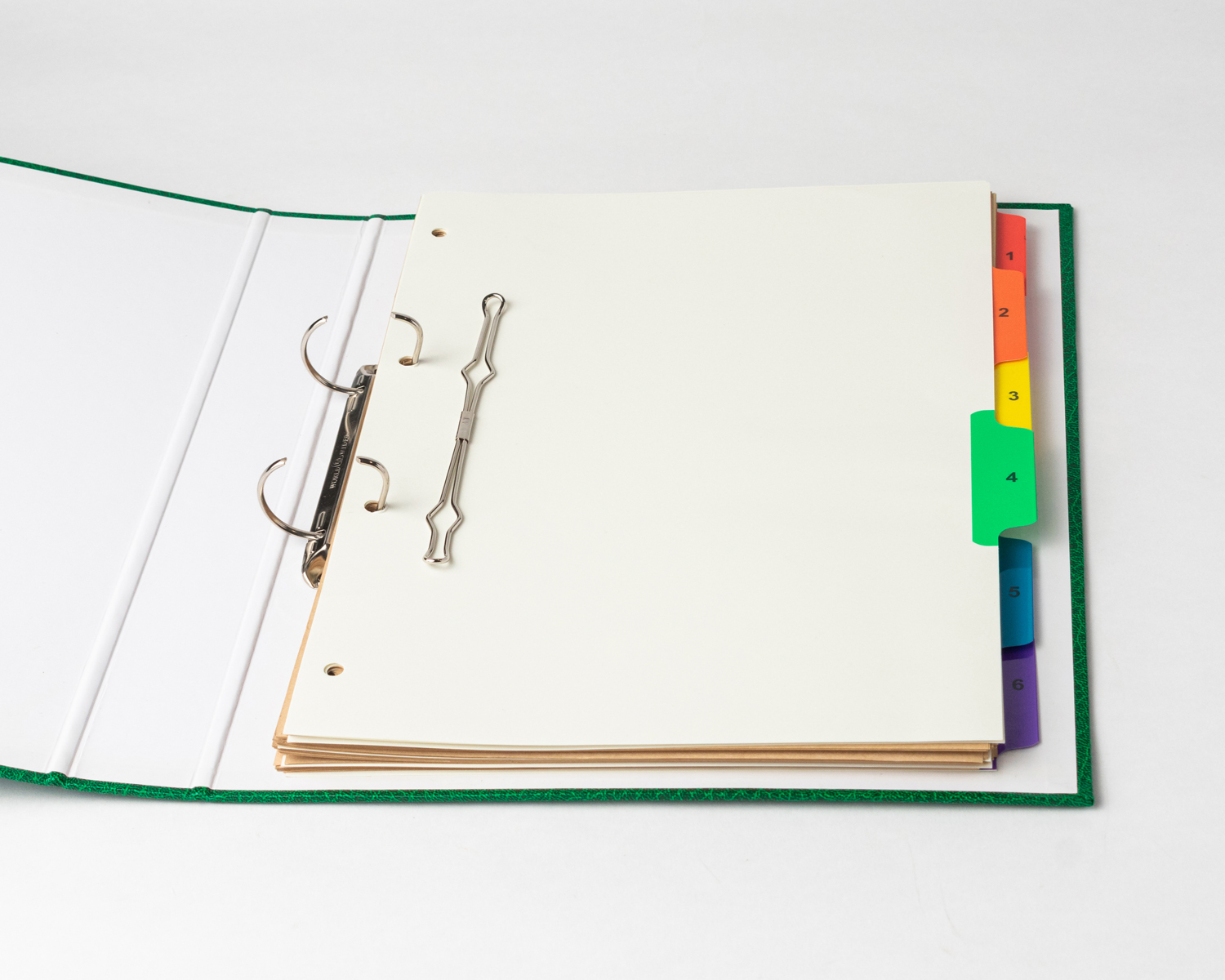 Mahavir Premium - A4 Size - 1 Inch - 2d (2 Hole) Ring Binder File (Green) Sturdy With A Long Archival Life