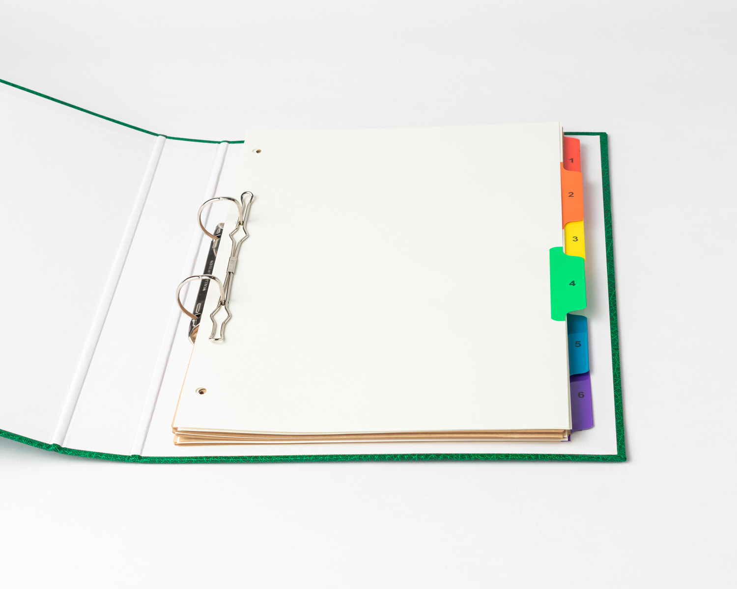 Mahavir Premium - A4 Size - 1 Inch - 2d (2 Hole) Ring Binder File (Green) Sturdy With A Long Archival Life