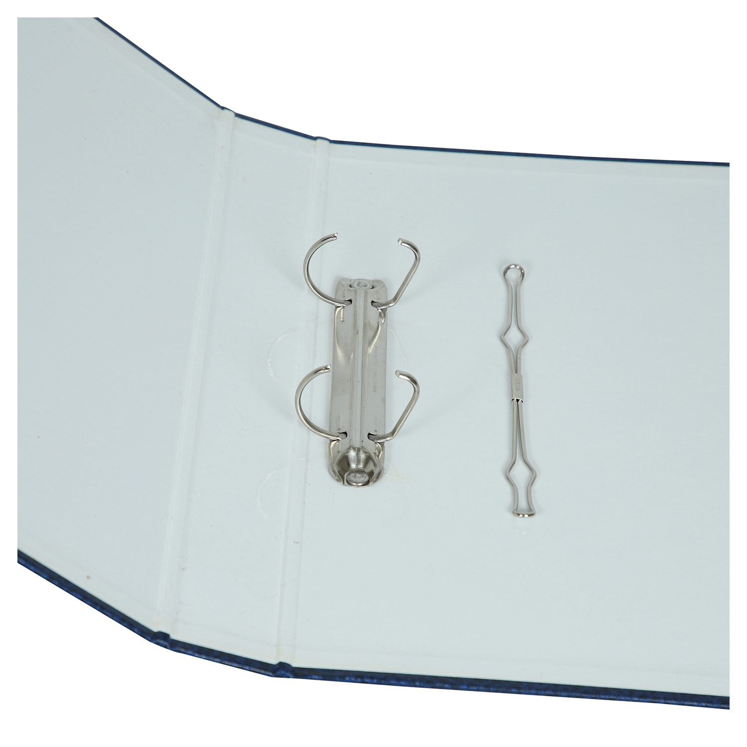 Mahavir Premium 2d Ring Binder File - Vinyl Coated Blue Cover, A4 Size (29.7 X 21 Cm), 1 Inch Nickel Plated Clip | Comfortable Filing For 200-225 Sheets, Long Archival Life