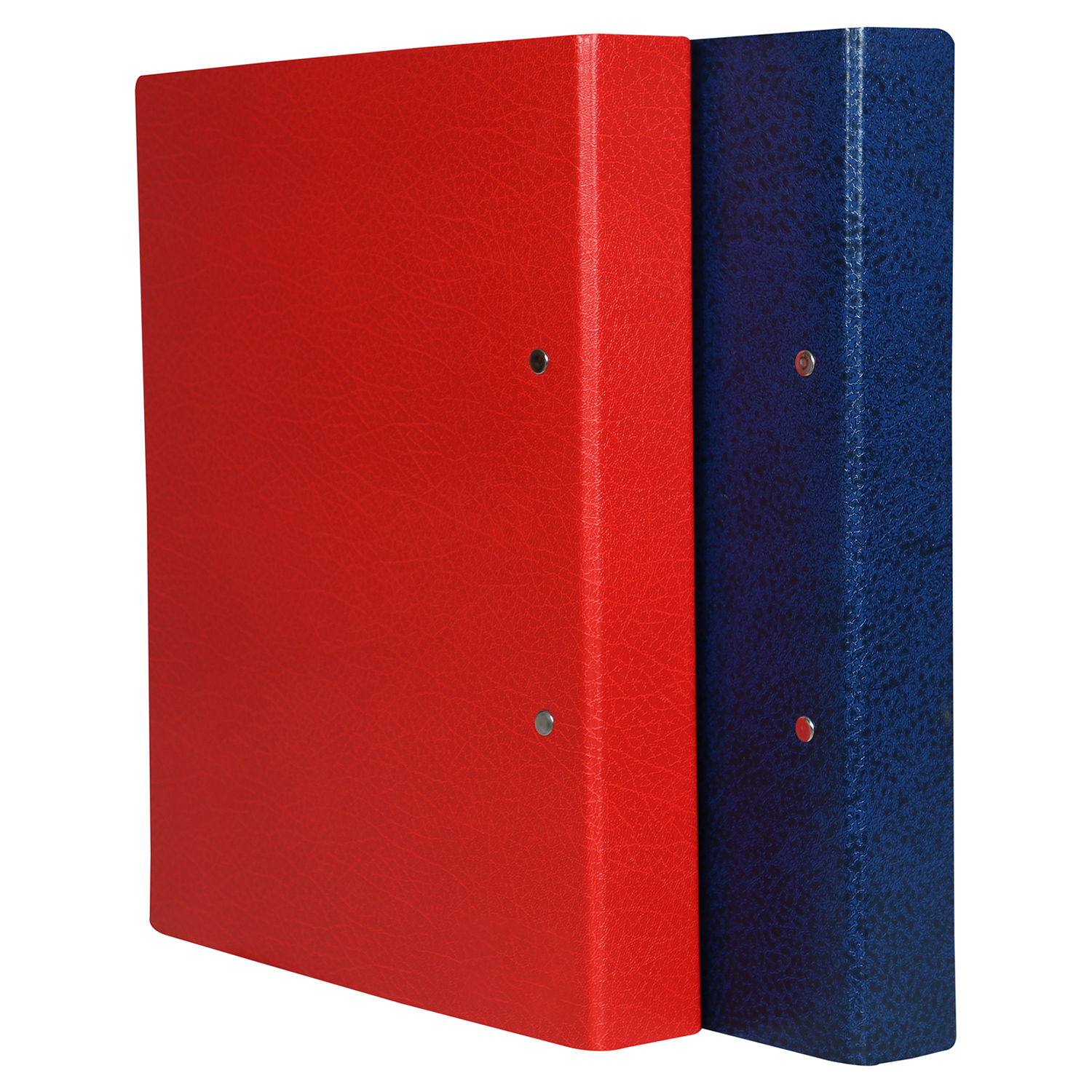 Mahavir Premium 2d Ring Binder File - Vinyl Coated Blue Cover, A4 Size (29.7 X 21 Cm), 1 Inch Nickel Plated Clip | Comfortable Filing For 200-225 Sheets, Long Archival Life