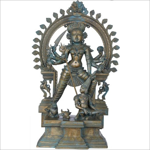  पीतल महिषासुर मर्दिनी देवी दुर्गा प्रतिमा