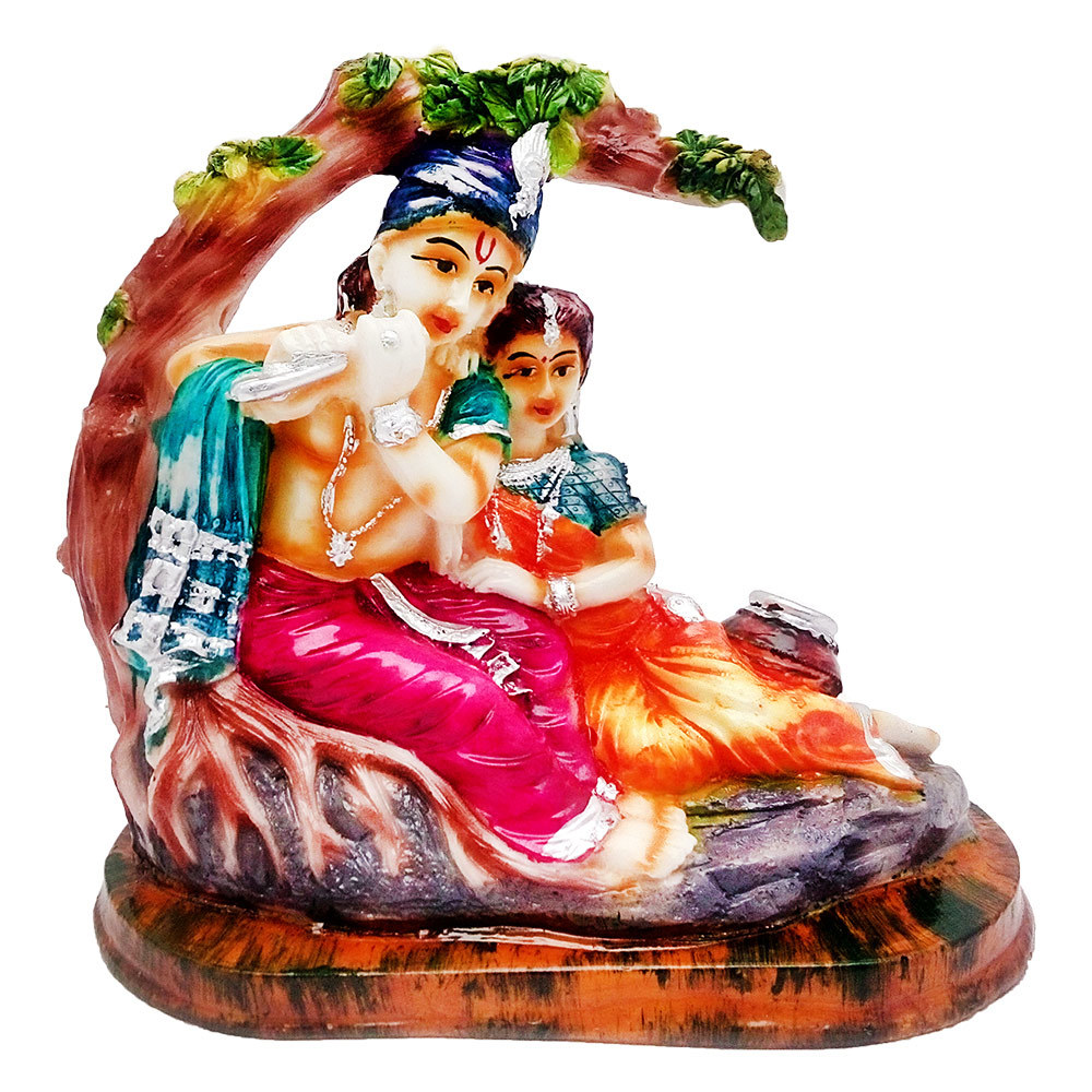 Non Toxic Attractive Polyresin Krishna Statue