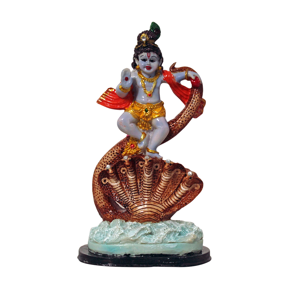Non Toxic Attractive Polyresin Krishna Statue