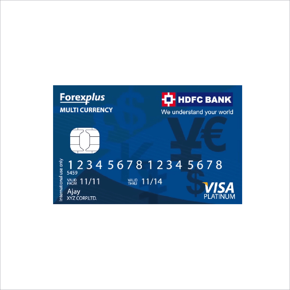 Any Color Hdfc Forex Card