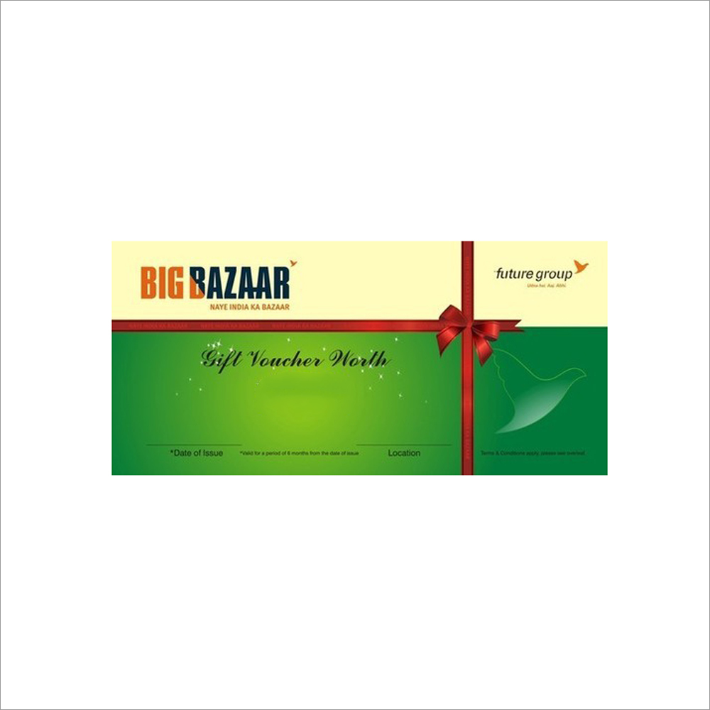 Any Color Big Bazaar Gift Voucher