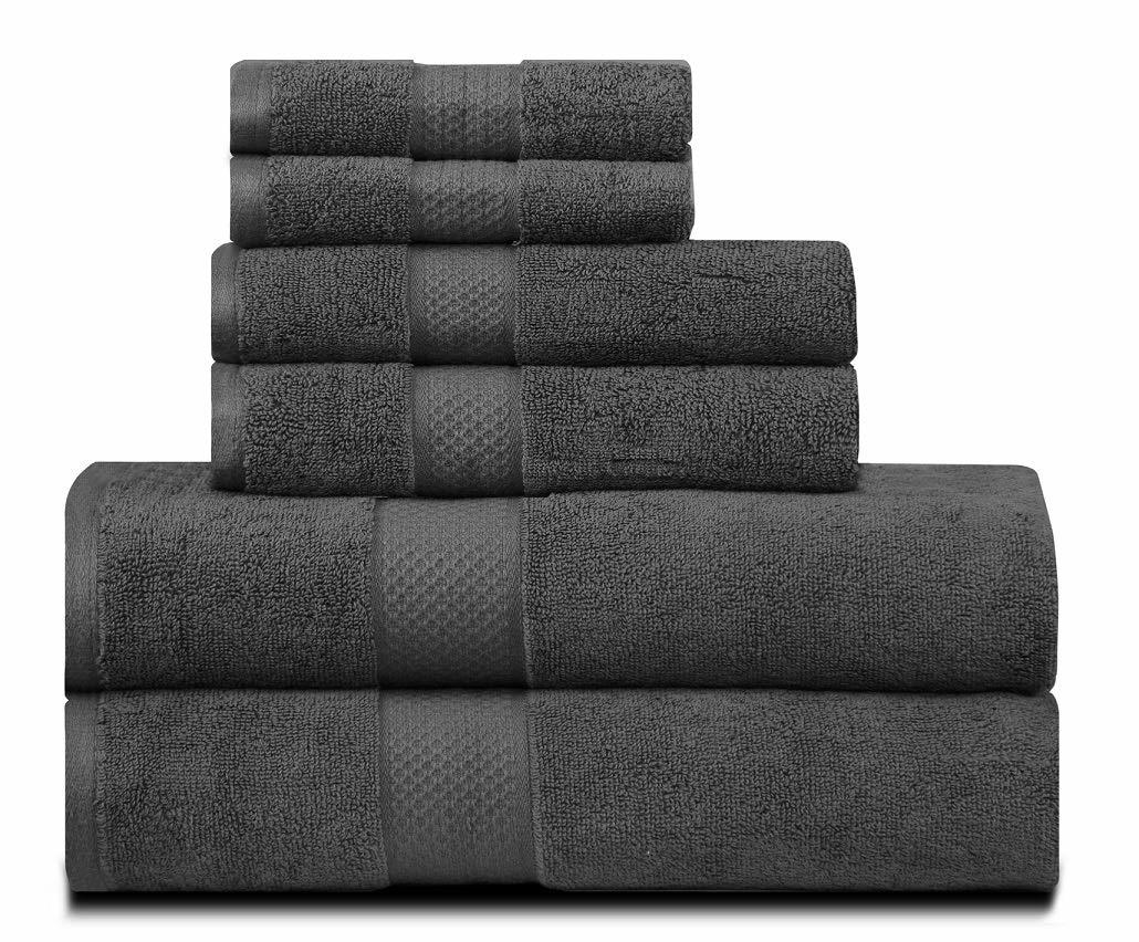 Allure Family Towel Set - Cotton Blend Customizable Shape | Plain Dyed Elegant Design