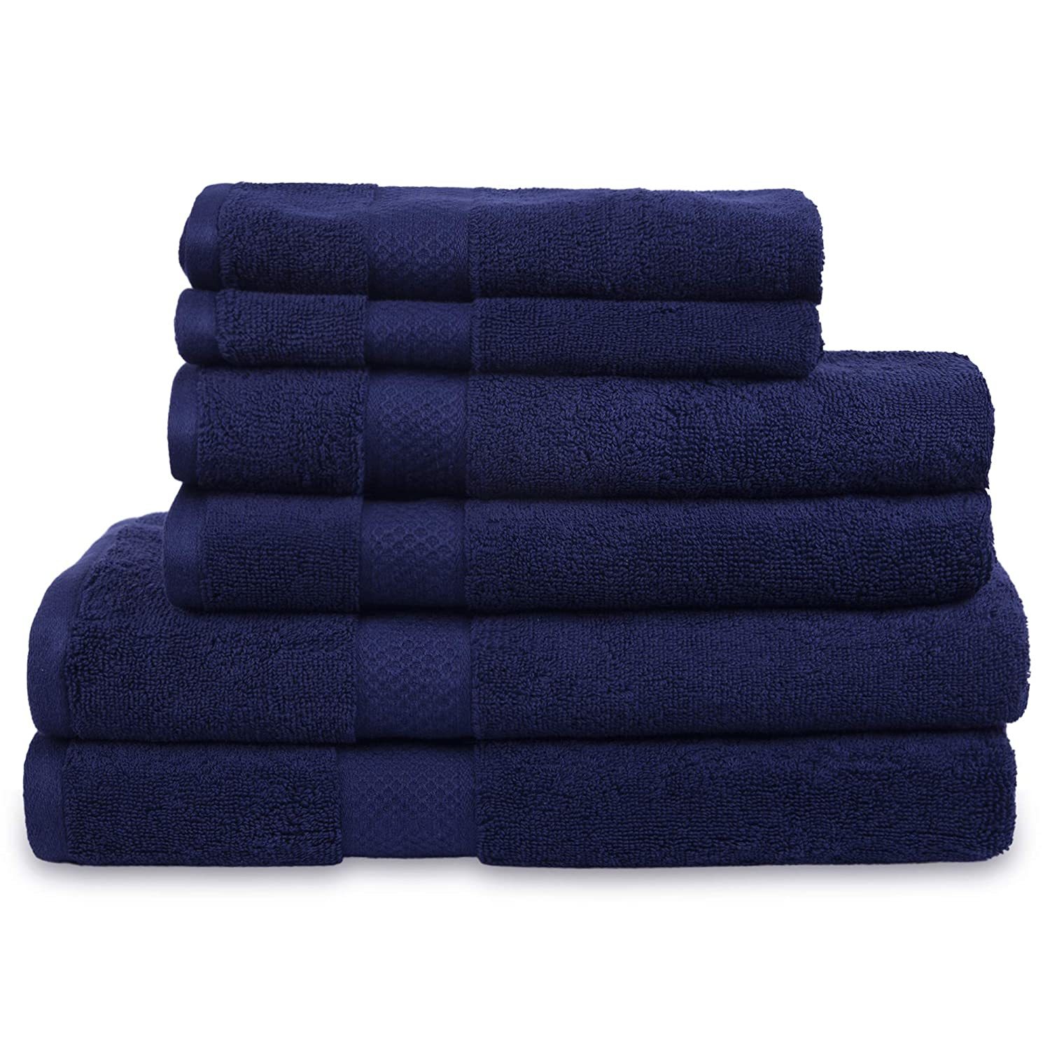 Allure Family Towel Set - Cotton Blend Customizable Shape | Plain Dyed Elegant Design