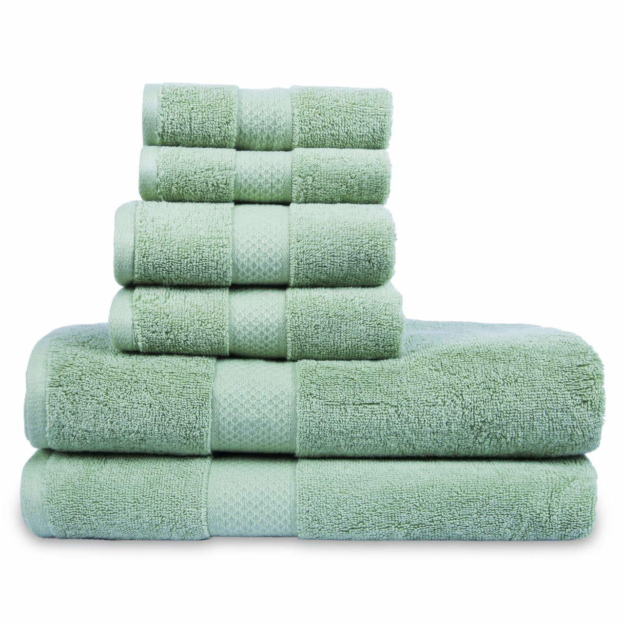 Allure Family Towel Set - Cotton Blend Customizable Shape | Plain Dyed Elegant Design