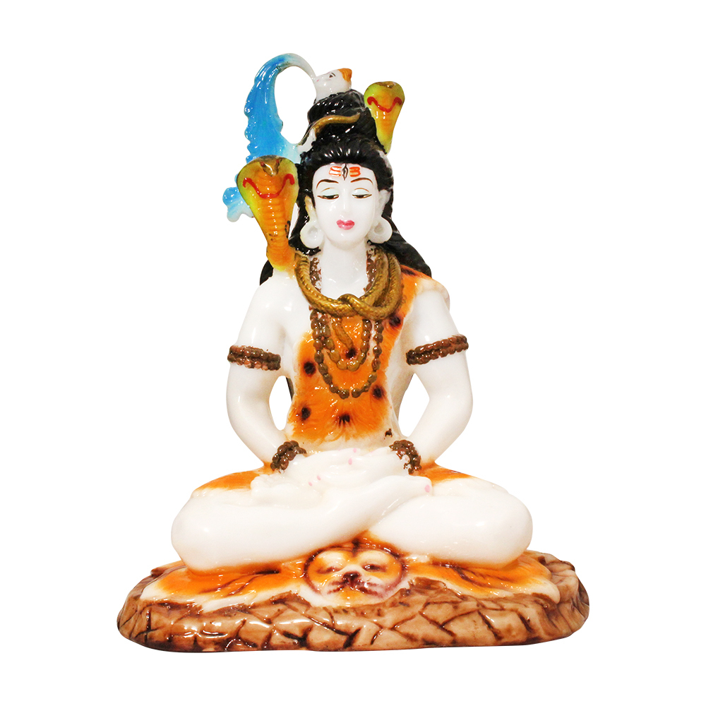 Painting Bhagwan Shiv Resin Statue/idol