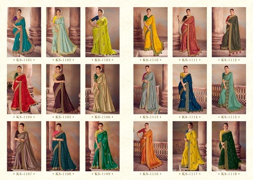 Fancy Sarees - Multi-Colored Bollywood Style, Festive Occasions | Versatile for Summer, Winter, Rainy, Spring