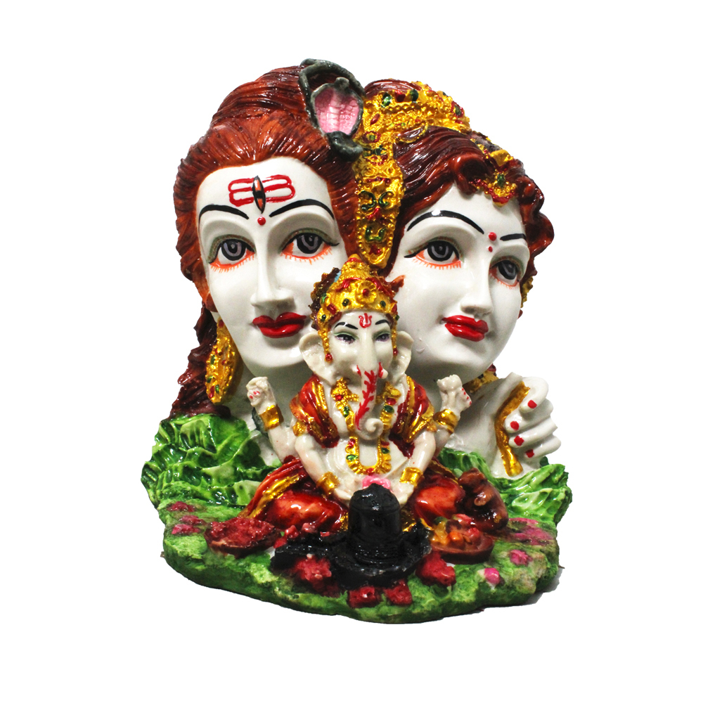 Painting Polyresin Shiv Parivar Statue