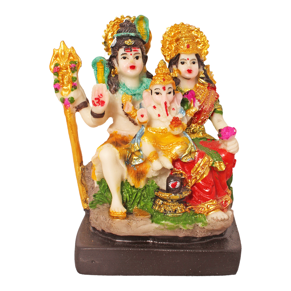 Painting Polyresin Shiv Parivar Statue