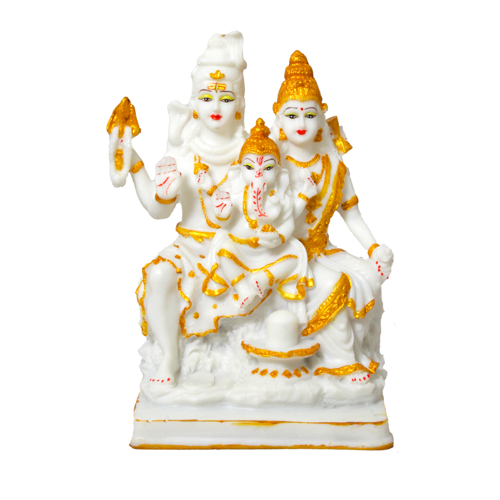 Painting Polyresin Shiv Parivar Statue
