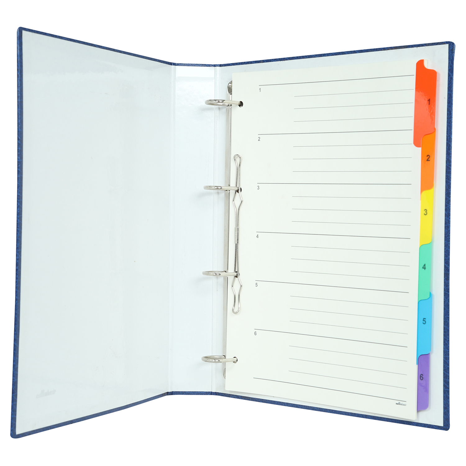 Mahavir Premium - A4 Size - 1 Inch - 4d (4 Hole) Ring Binder Files (Blue) Sturdy With A Long Archival Life