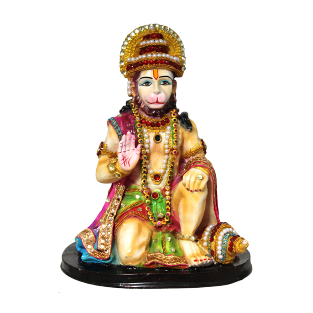 Painting Polyresin Lord Hanuman Statue/idol