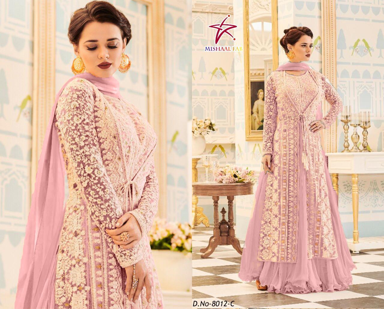 Designer Pakistani Suit - Georgette Fabric, Multi Color With Hand Embroidery | Bollywood Style For All Seasons, Traditional Occasion
