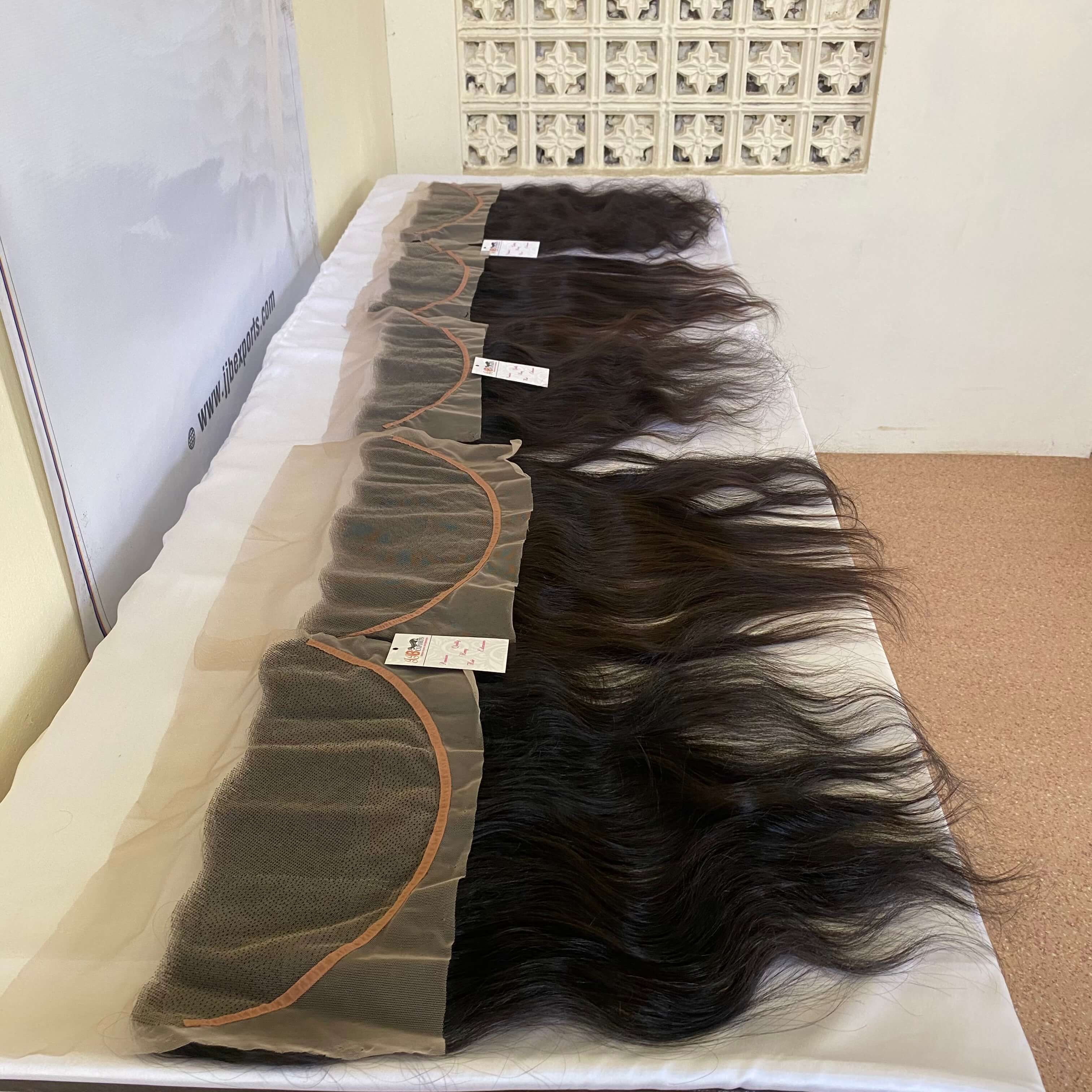 Natural Black Frontal Closure Exports Indiavietnamese Raw Virgin Hair With Bundle