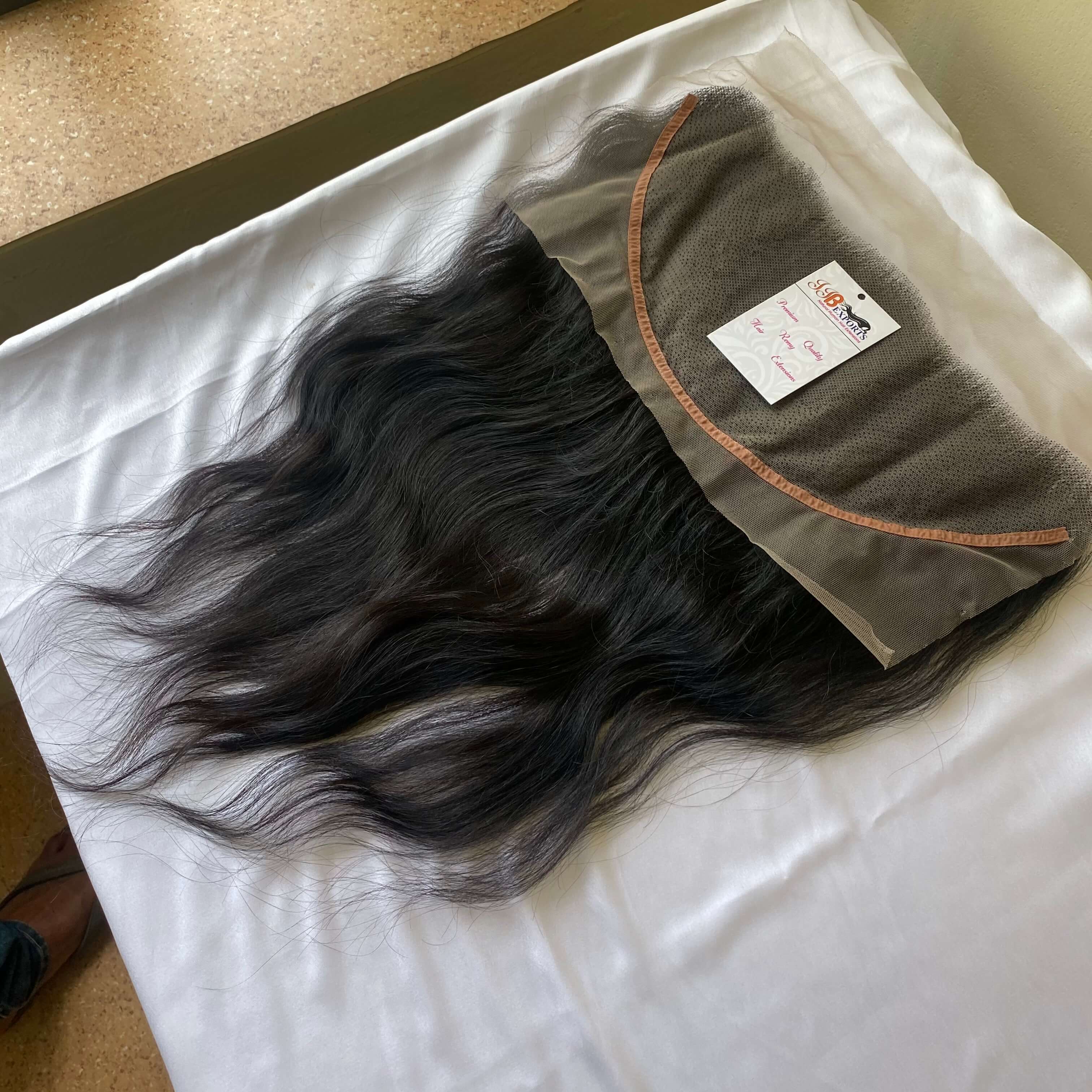 Natural Black Frontal Closure Exports Indiavietnamese Raw Virgin Hair With Bundle
