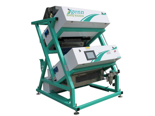 Genn Double Stage Tea Color Sorter - 2910x1540x1860 mm | 5400 Pixel CCD, 15-inch TFT Touch Screen, Auto Wiper, 40 Programming Modes, 7 Bar Air Pressure