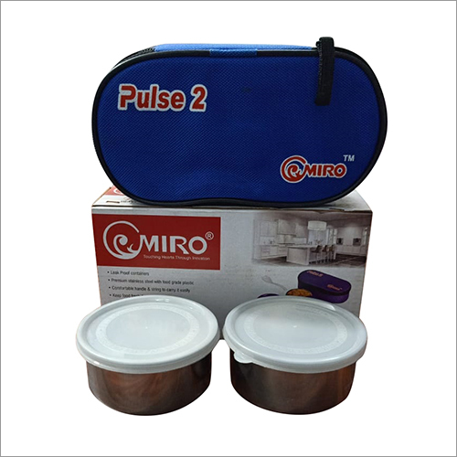 Lunch Box with Steel Dabbi