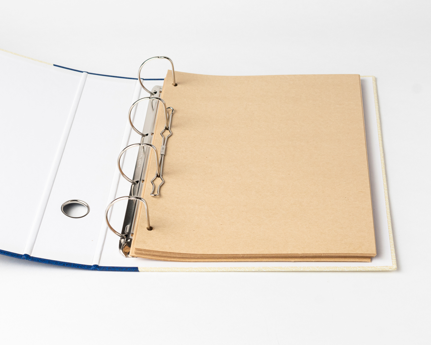 Mahavir Premium - A4 Size - 1.5 Inch - 4d (4 Hole) Ring Binder Files (Blue) Sturdy With A Long Archival Life