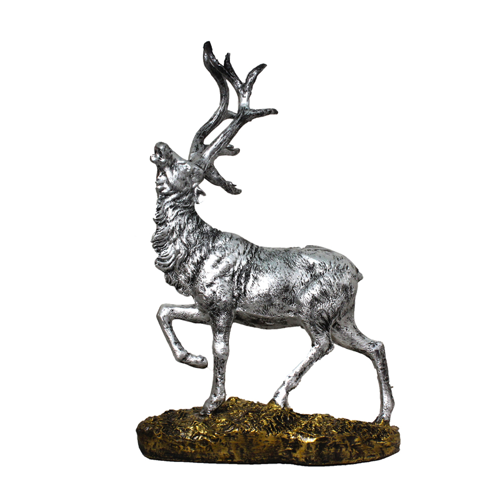 Multi Color Polyresin Deer Showpiece Set