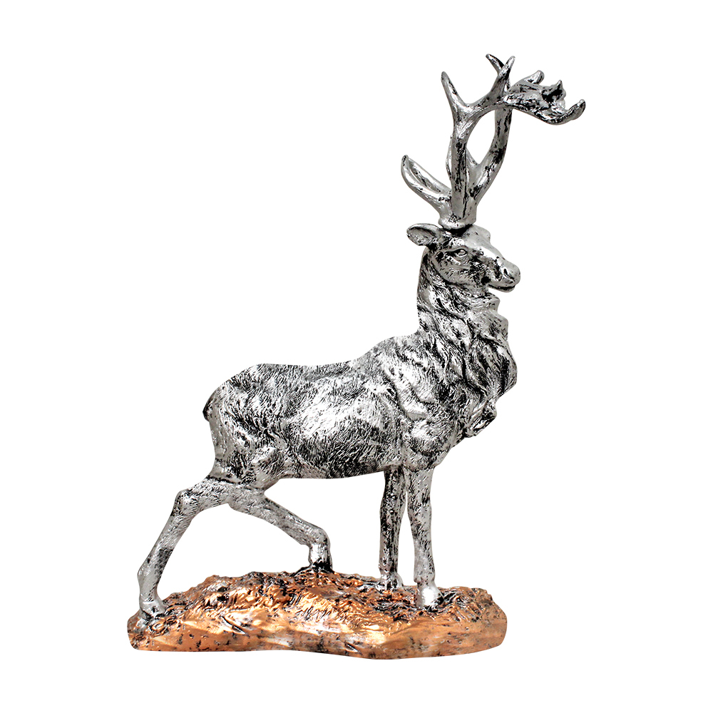 Multi Color Polyresin Deer Showpiece Set