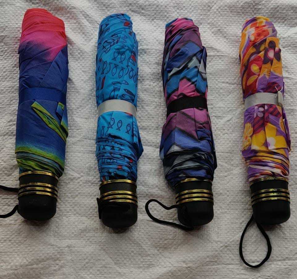 3 Fold Print Umbrella - Foldable Design | Ideal For Rain And Summer Use, Fashionable Print Patterns For All Seasons