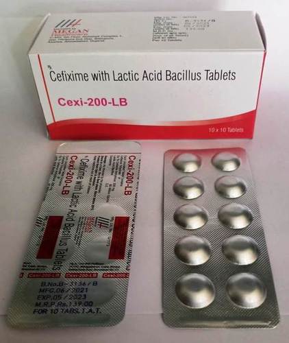 सेफिक्सिम के साथ लैक्टिक एसिड बैसिलस टैबलेट्स