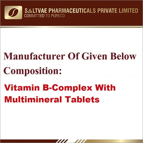 Vitamin B-Complex With Multimineral Tablets
