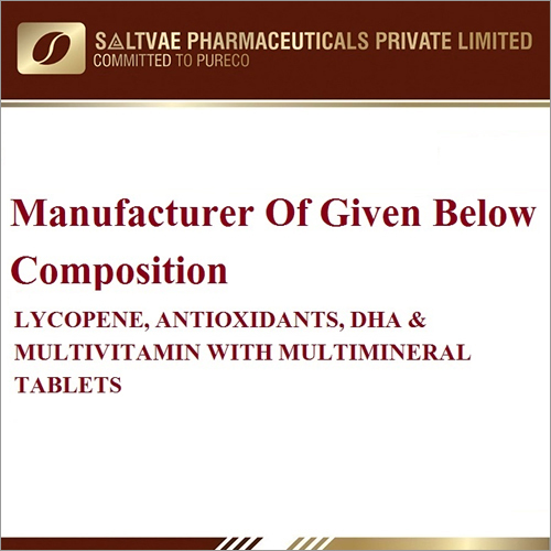 Lycopene Antioxidants DHA And Multivitamin With Multimineral Tablets