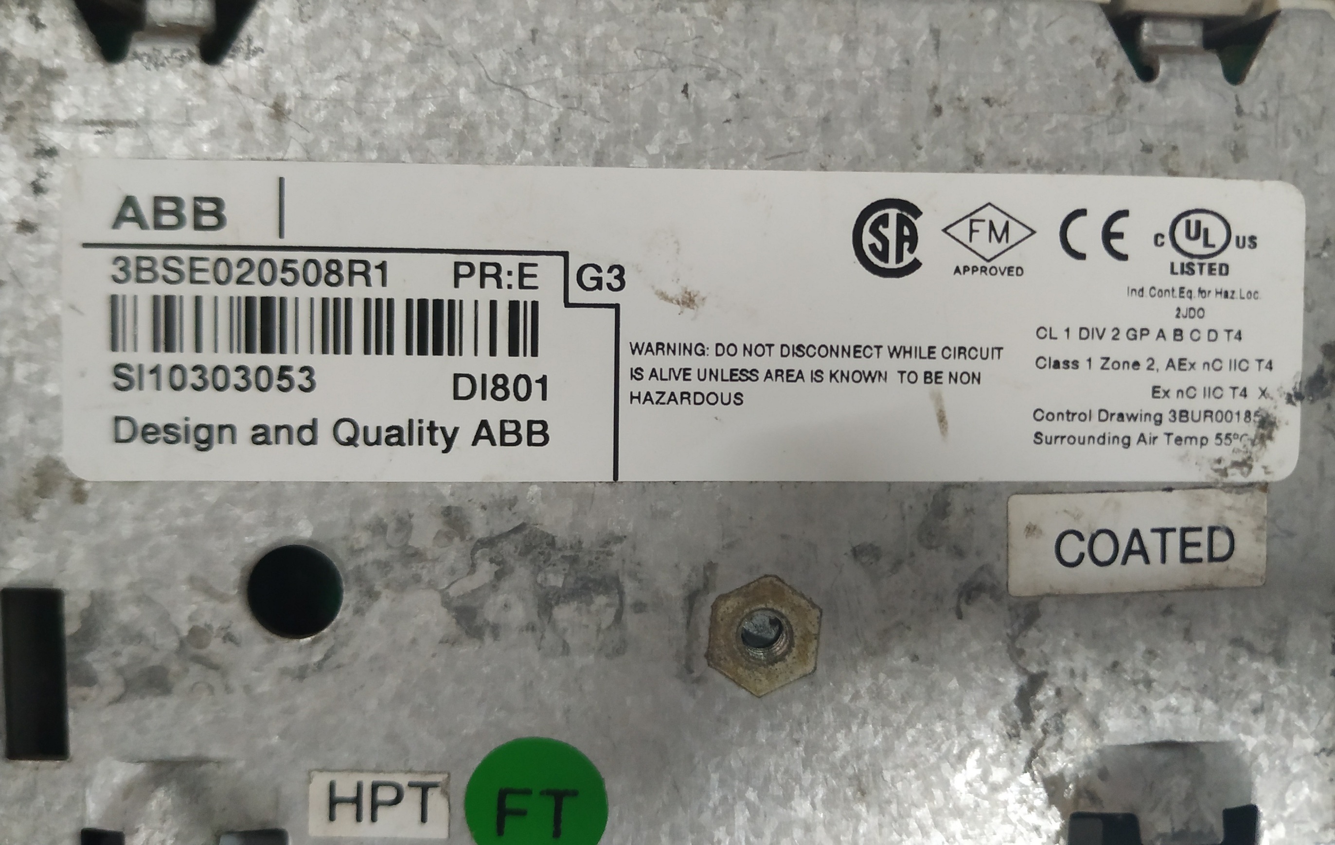 Abb Digital Input Module 3bse020508r1