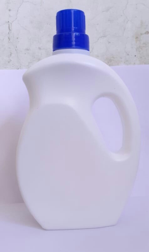 Hdpe Liquid Detergent Bottle - 1000 Ml, Oval Shape, Matte Finish, Available In White, Blue, Pink, Yellow | Advanced Stain Removal, Mild Formula, Machine Wash Safe