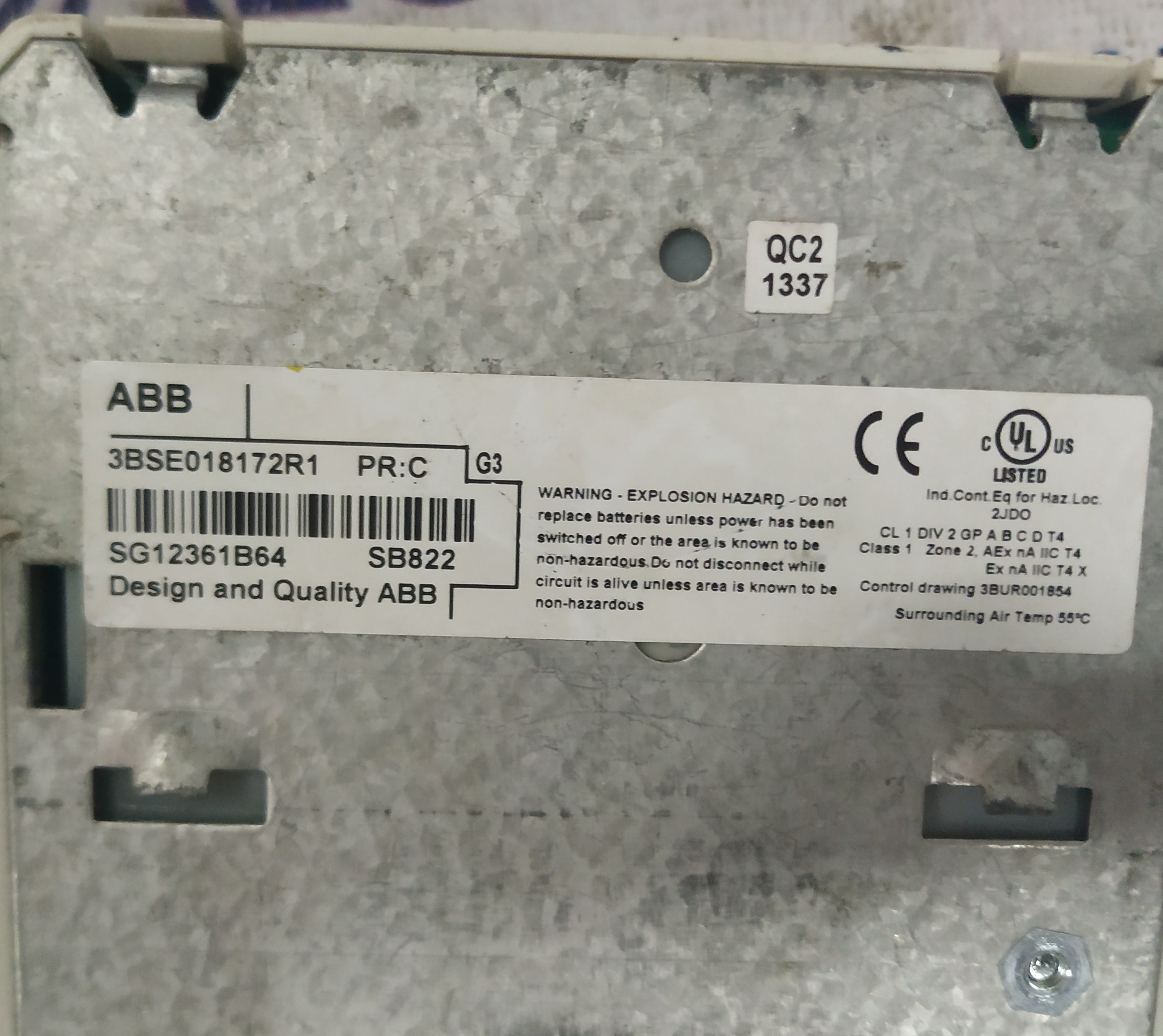 Abb Rechargeable Battery Unit 3bse018172r1