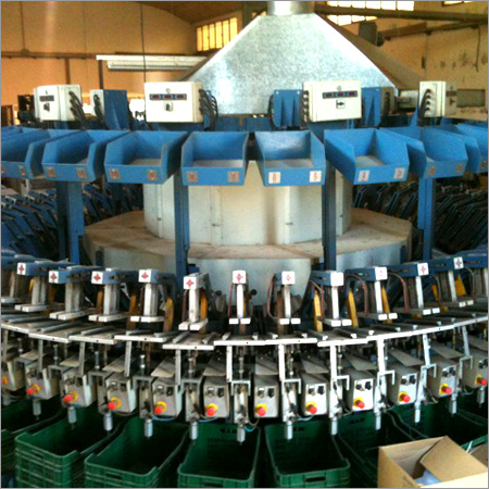 White & Blue Sole Making Machine