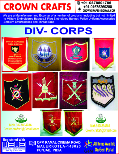 Handmade Multicolor Embroidery Badges