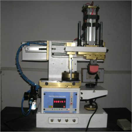 Footwear Pad Printing Machine - Cast Iron & Stainless Steel, 220-440 Volt | Eco-friendly, High Efficiency, Low Noise, High Performance, Computerized, White & Blue