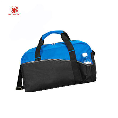 Travel Shoulder Bags - 18x12x6 inches , Nylon Material, Water-Resistant, Blue Color, 25 Liter Capacity, Padded Handle, Zipper Closure